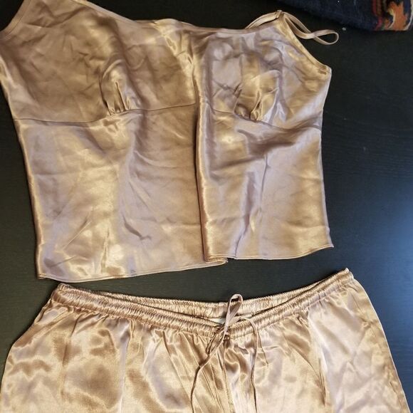 Victoria's Secret 2 pc Silk Pjs NWT LONDON Vintage - Picture 11 of 16